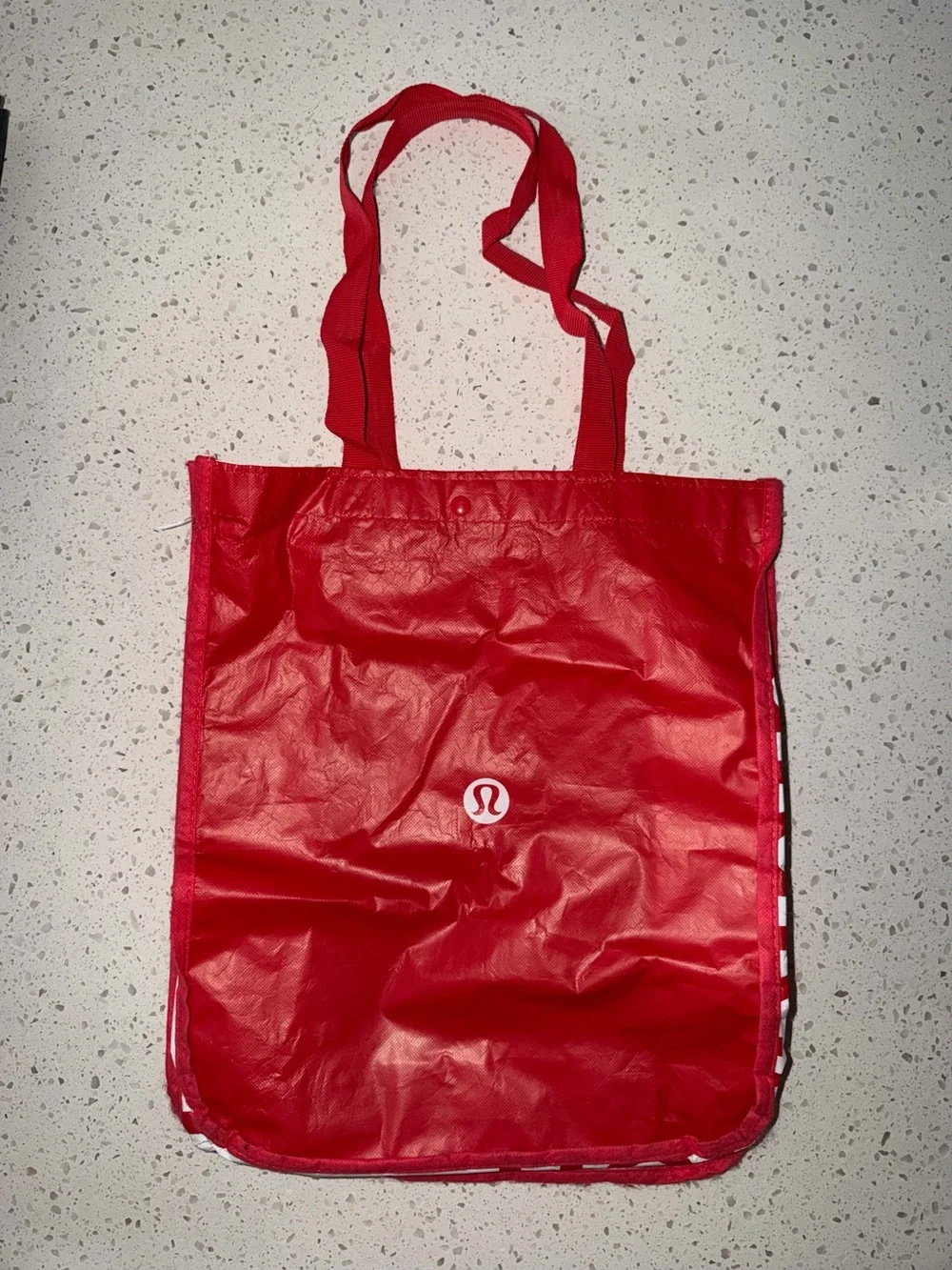 lululemon athletica Red Foldable Tote with Logo